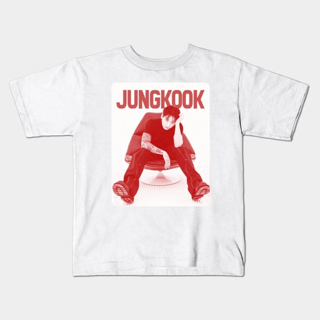 Jungkook Golden Jung Kook Kids T-Shirt by WacalacaW